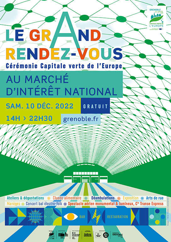 Design cérémonie de clôture Grenoble Capitale verte de l'Europe