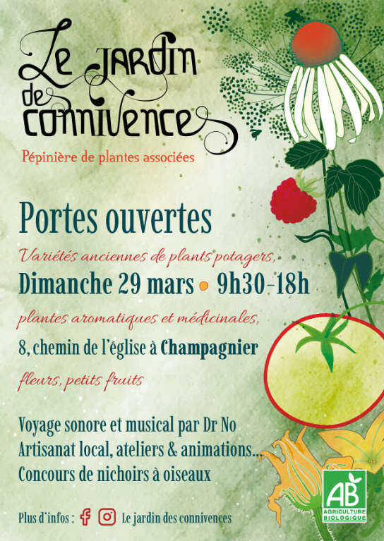 Identité visuelle Le jardin des connivences, pépinière agricole