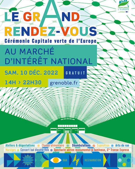 Design cérémonie de clôture Grenoble Capitale verte de l'Europe
