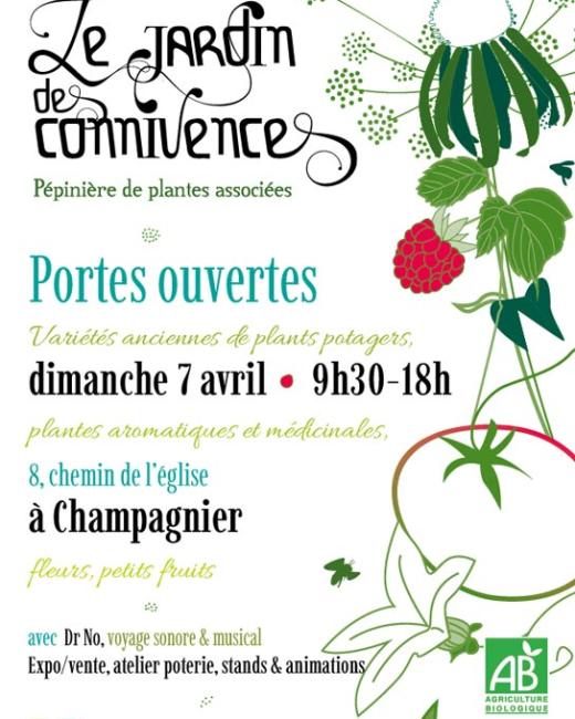 Identité visuelle Le jardin des connivences, pépinière agricole