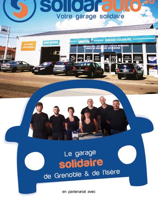 Plaquette partenaires Solidarauto, garage solidaire