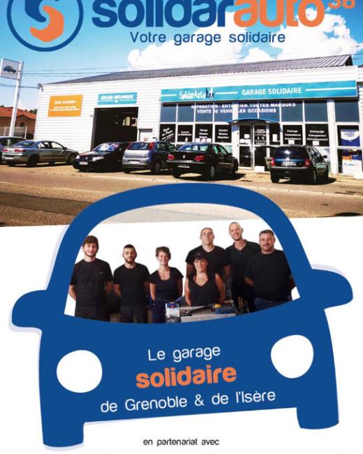 Plaquette partenaires Solidarauto, garage solidaire