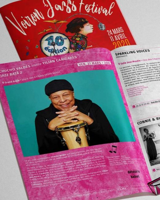 Programme & flyer Voiron Jazz Festival 2020