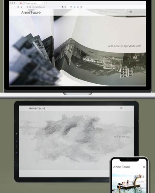 Site Web Anne Faure, artiste & architecte