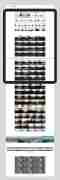 Création site Web artiste et architecte, vue page planches paysages sur tablette