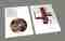 Design graphique dossier artistique d'un plasticien, mise en page, détourage, retouche photo et colorimétrie, 2 pages, 2 œuvres dont 1 rétroéclairée, Christian Dell'Ova