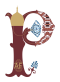 Lettrine tirée du logo du pavillon de la Suède et de la Norvège